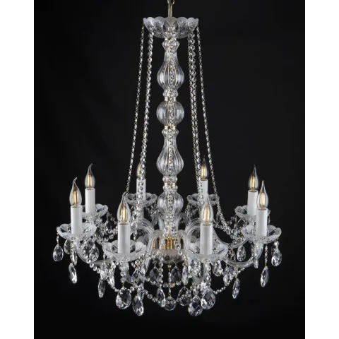 Candelabru Cristale, lux, Bohemia, E14, EL010203801MAT, Crystal