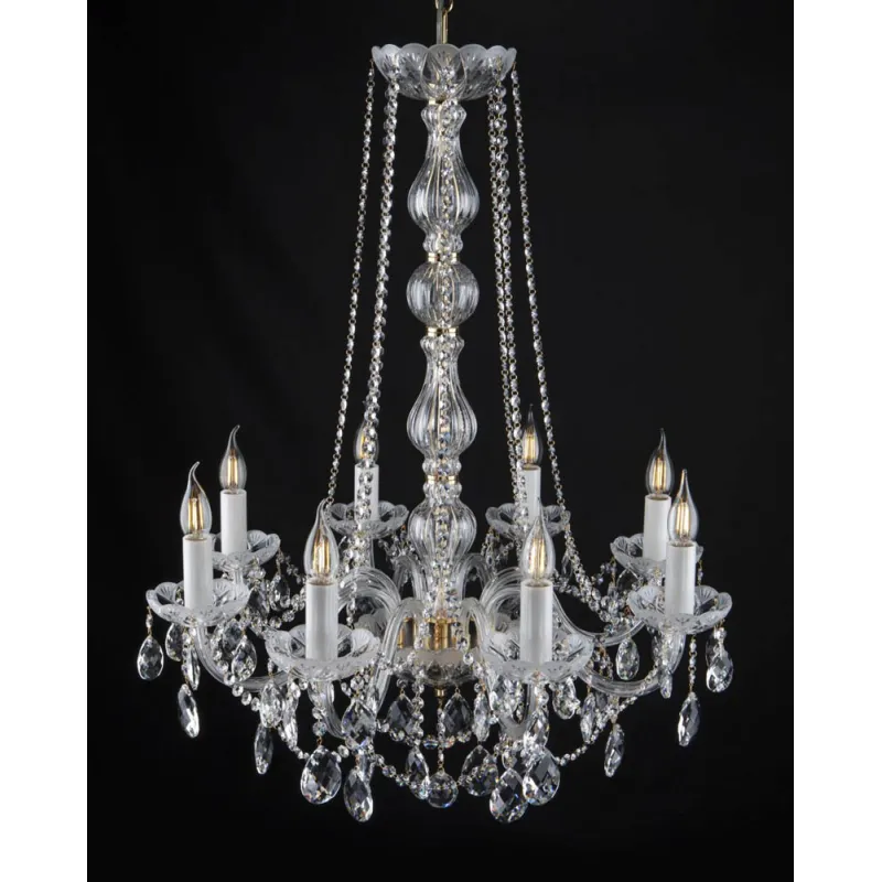 Candelabru Cristale, lux, Bohemia, E14, EL010203801MAT, Crystal