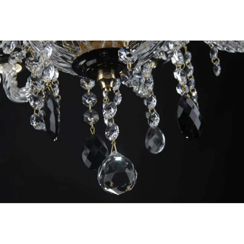 Candelabru Cristale, Sticla, Bohemia, E14, EL010204601MAT, Crystal