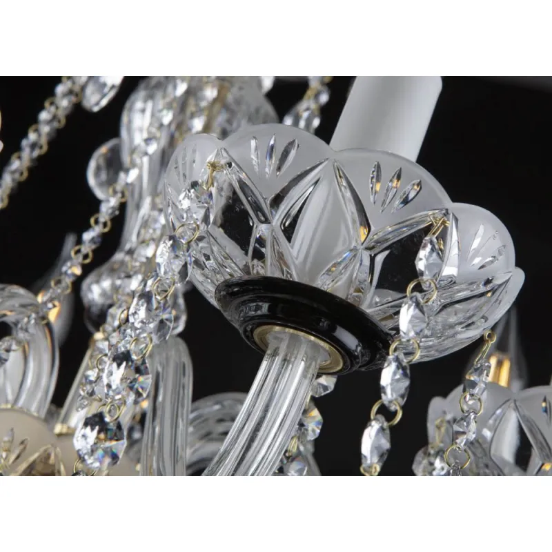 Candelabru Cristale, Sticla, Bohemia, E14, EL010204801mat, Crystal