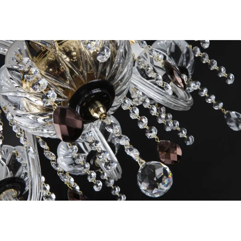 Candelabru Cristale, Sticla, Bohemia, E14, EL010204801mat, Crystal