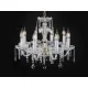Candelabru Cristale, Sticla, Bohemia, E14, EL010204801mat, Crystal