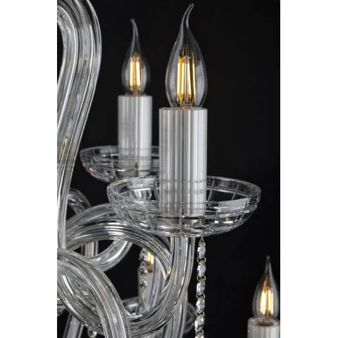 Candelabru Cristal, Bohemia, E14, EL0102081803, Crystal