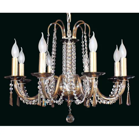 Candelabru Sticla, Maro, Bohemia, E14, EL010210803Smoke, Crystal