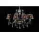 Candelabru Cristale, Abajururi golden brown, Bohemia, E14, EL010210814, Crystal