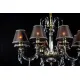 Candelabru Cristale, Abajururi golden brown, Bohemia, E14, EL010210814, Crystal