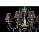 Candelabru Cristale, Abajururi golden brown, Bohemia, E14, EL010210814, Crystal