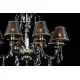 Candelabru Cristale, Abajururi golden brown, Bohemia, E14, EL010210814, Crystal