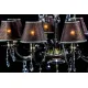 Candelabru Cristale, Abajururi golden brown, Bohemia, E14, EL010210814, Crystal