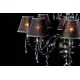 Candelabru Cristale, Abajururi golden brown, Bohemia, E14, EL010210814, Crystal