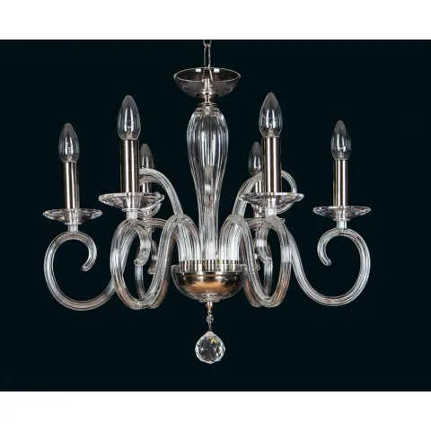 Candelabru Cristale, Sticla, Bohemia, E14, EL0102166024, Crystal