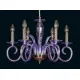 Candelabru Cristale, violet, Bohemia, E14, EL010216660, Crystal