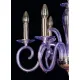Candelabru Cristale, violet, Bohemia, E14, EL010216660, Crystal