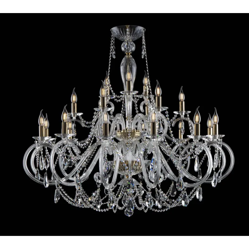 Candelabru Cristale, Bohemia, E14, EL01021812+6+309, Crystal