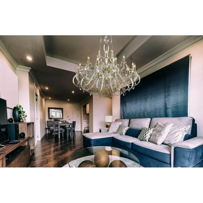 Candelabru Cristale, Bohemia, E14, EL01021812+6+309, Crystal