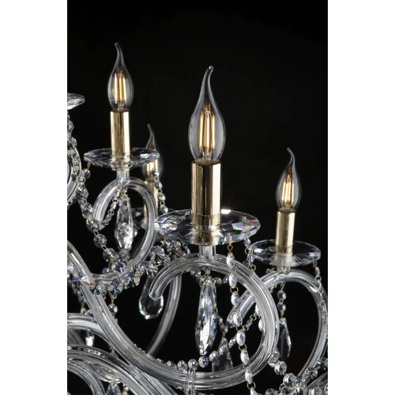Candelabru Cristale, Bohemia, E14, EL01021812+6+309, Crystal