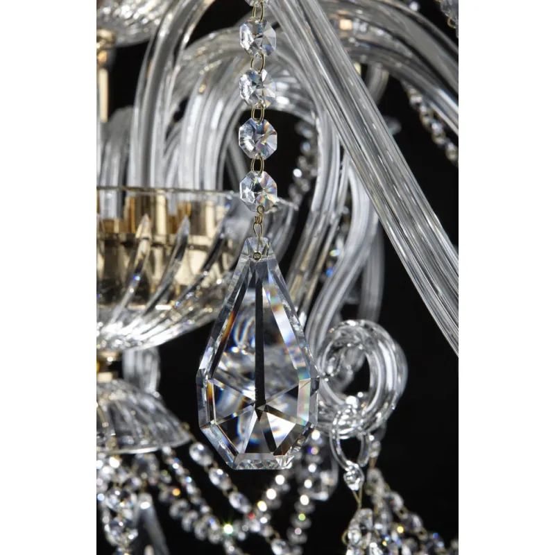 Candelabru Cristale, Bohemia, E14, EL01021812+6+309, Crystal