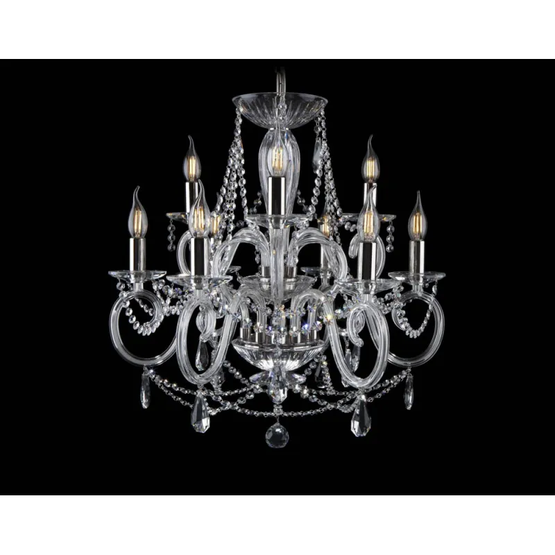 Candelabru Cristale N, Bohemia, E14, EL0102186+3+209, Crystal