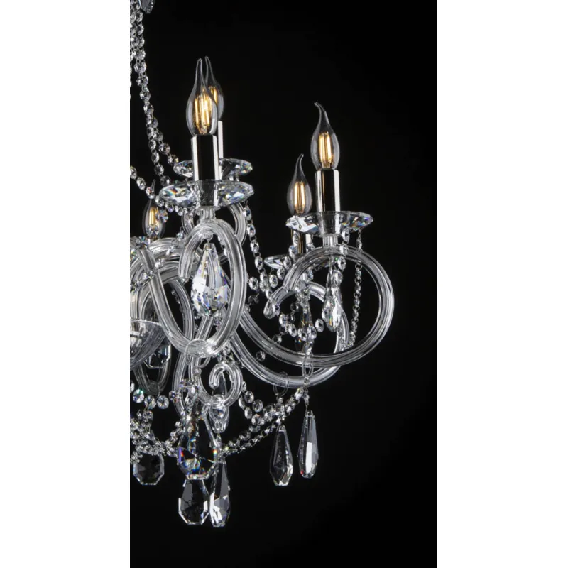 Candelabru Cristale, Bohemia, E14, EL0102188+4+409, Crystal