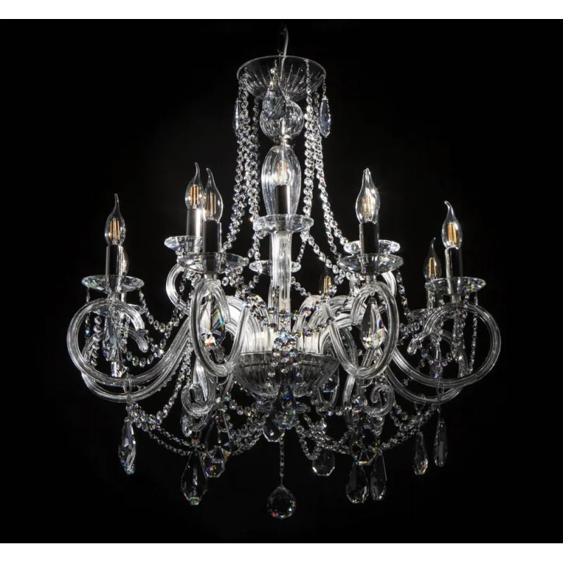 Candelabru Cristale, Bohemia, E14, EL0102188+4+409, Crystal