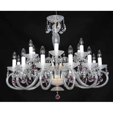 Candelabru Cristale, Bohemia, E14, EL01022312+6022-7, Crystal