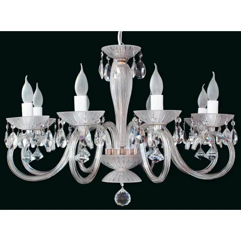 Candelabru Cristale, Sticla, Bohemia, E14, EL0102238022, Crystal
