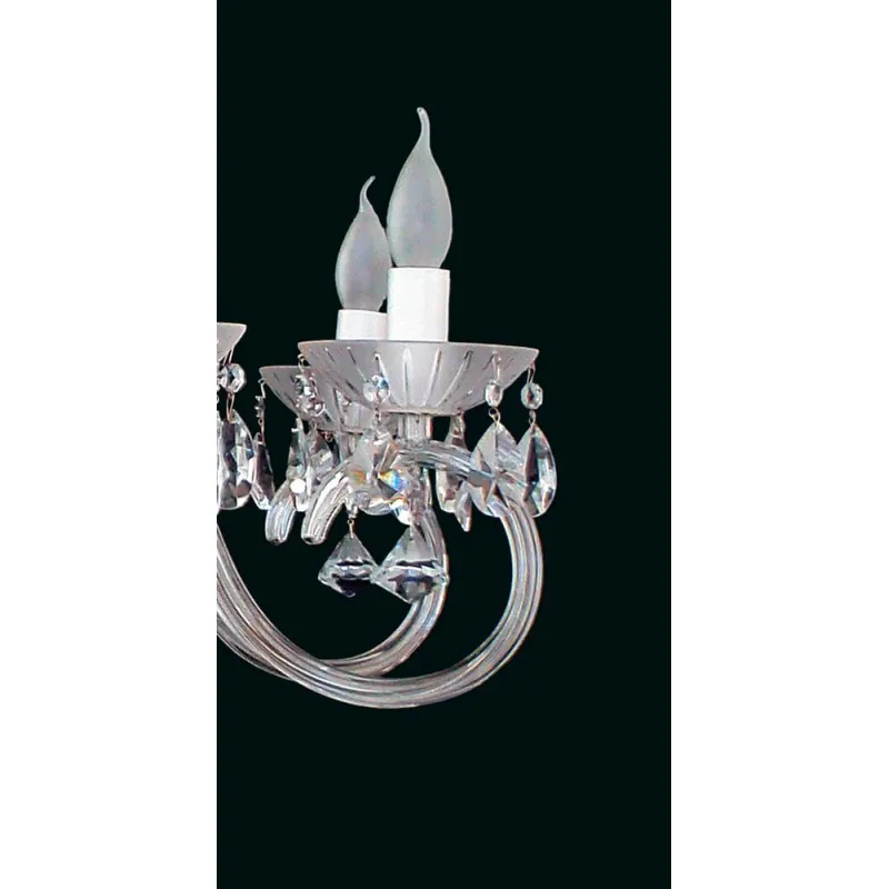Candelabru Cristale, Sticla, Bohemia, E14, EL0102238022, Crystal