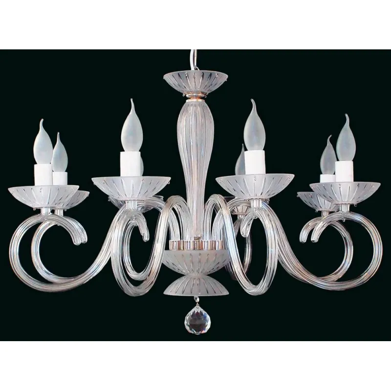 Candelabru Cristale, Sticla, Bohemia, E14, EL0102238024, Crystal
