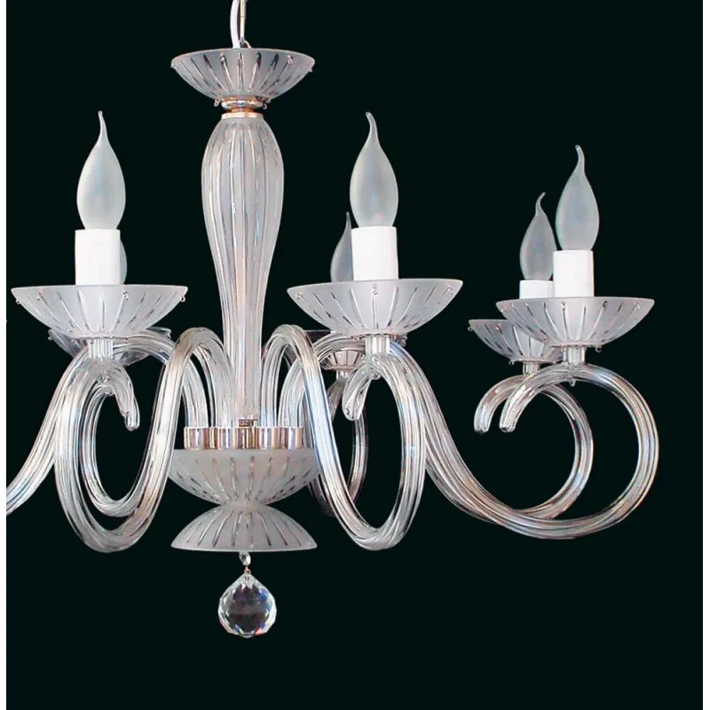 Candelabru Cristale, Sticla, Bohemia, E14, EL0102238024, Crystal