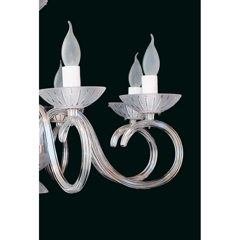 Candelabru Cristale, Sticla, Bohemia, E14, EL0102238024, Crystal