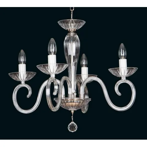 Candelabru Cristale, Sticla, Bohemia, E14, EL0102244024, Crystal