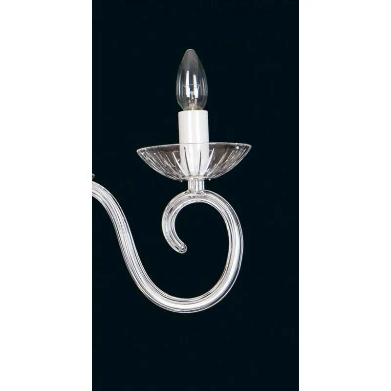 Candelabru Cristale, Sticla, Bohemia, E14, EL0102244024, Crystal