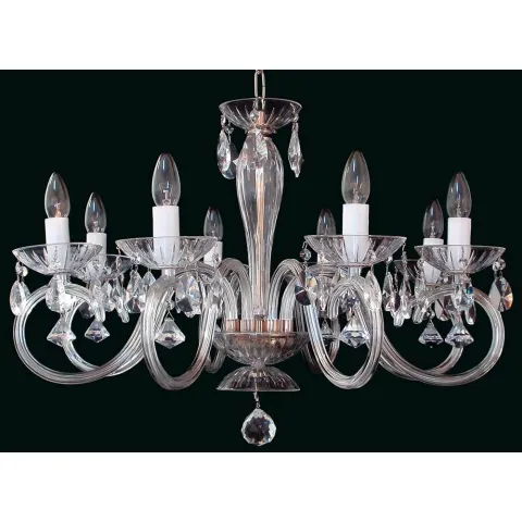 Candelabru Cristale, Sticla, Bohemia, E14, EL0102248022, Crystal