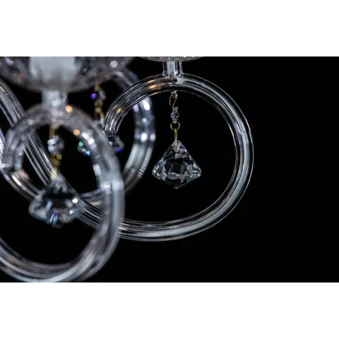 Candelabru Cristale, Sticla, Bohemia, E14, EL0102248023, Crystal