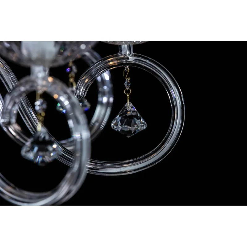 Candelabru Cristale, Sticla, Bohemia, E14, EL0102248023, Crystal