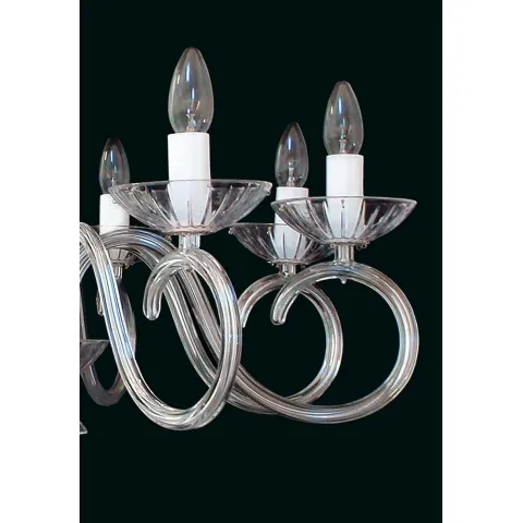 Candelabru Cristale, Sticla, Bohemia, E14, EL0102248024, Crystal