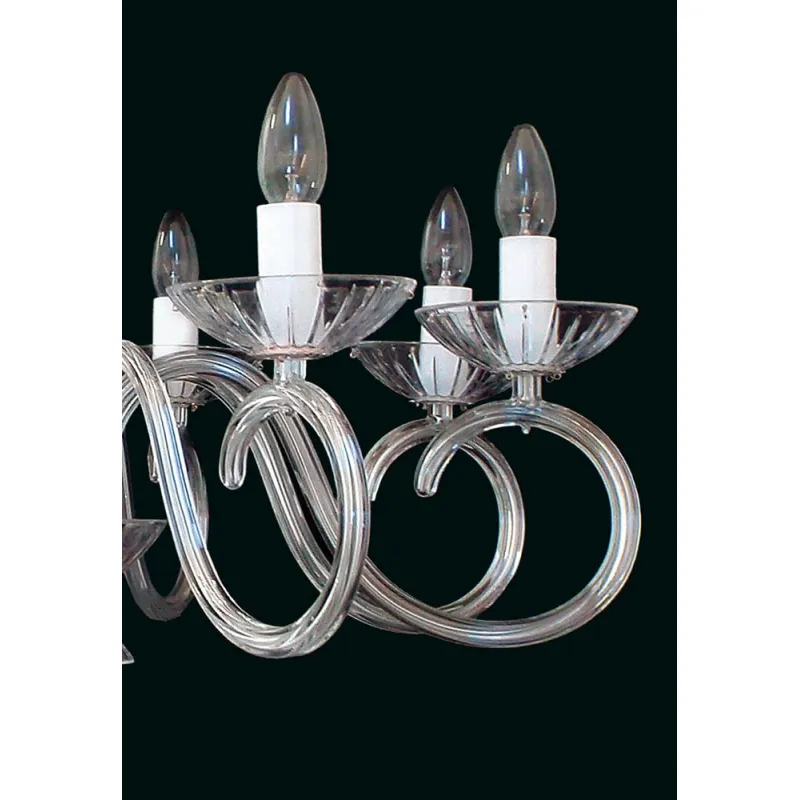 Candelabru Cristale, Sticla, Bohemia, E14, EL0102248024, Crystal