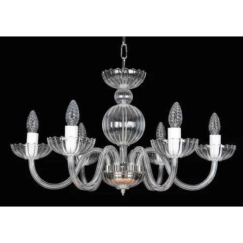 Candelabru Cristale, Sticla, Bohemia, E14, EL010251600, Crystal