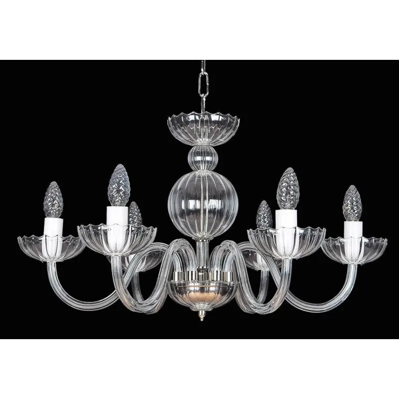 Candelabru Cristale, Sticla, Bohemia, E14, EL010251600, Crystal