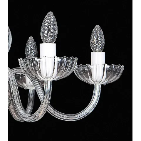 Candelabru Cristale, Sticla, Bohemia, E14, EL010251600, Crystal