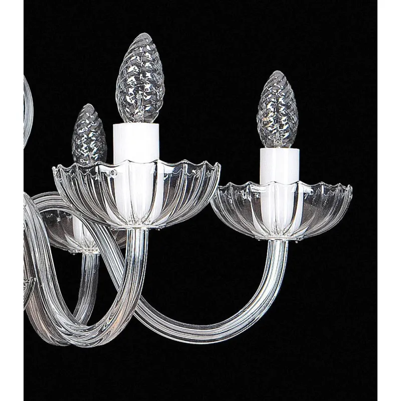 Candelabru Cristale, Sticla, Bohemia, E14, EL010251600, Crystal