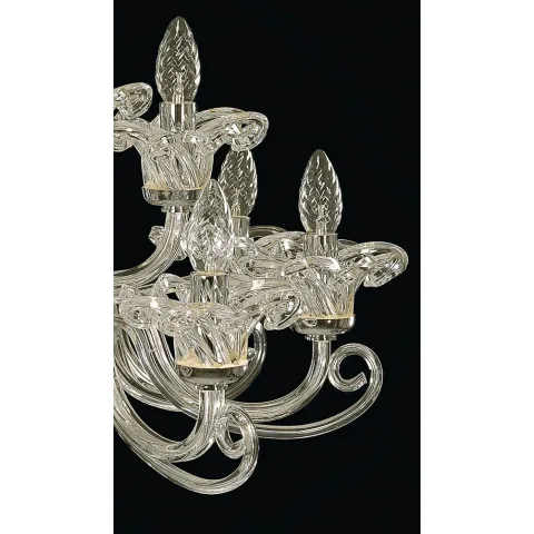 Candelabru Cristale, Sticla, Bohemia, E14, EL0104001200, Crystal
