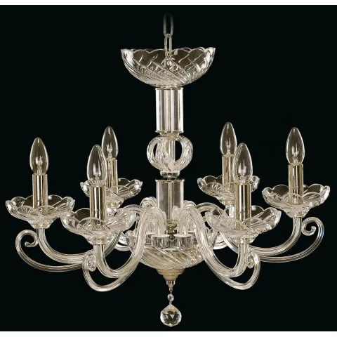Candelabru Cristale, Sticla, Bohemia, E14, EL010401600, Crystal