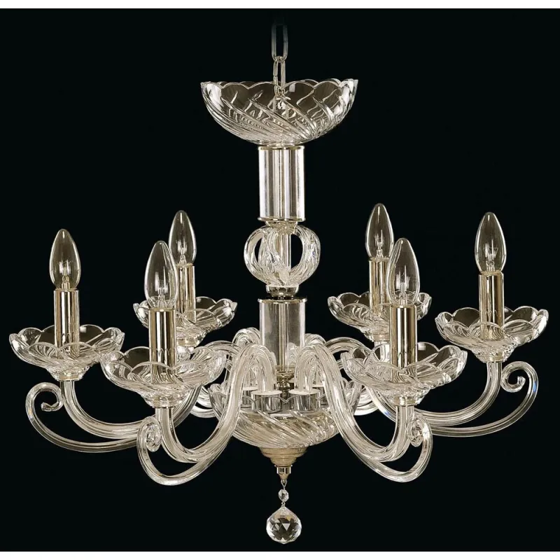 Candelabru Cristale, Sticla, Bohemia, E14, EL010401600, Crystal