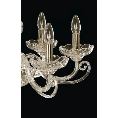 Candelabru Cristale, Sticla, Bohemia, E14, EL010401600, Crystal