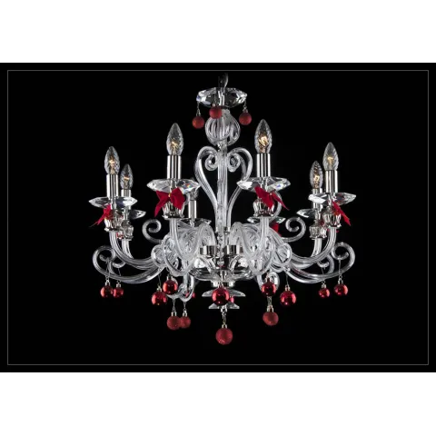 Candelabru Cristal, Bohemia, E14, EL010404807REDN, Crystal
