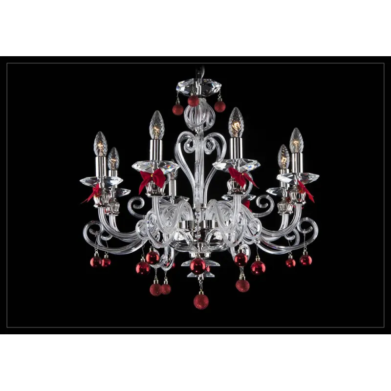 Candelabru Cristal, Bohemia, E14, EL010404807REDN, Crystal