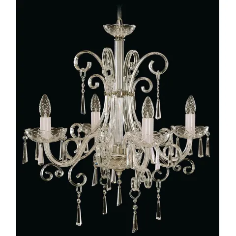 Candelabru Cristale, Sticla, Bohemia, E14, EL010411403, Crystal