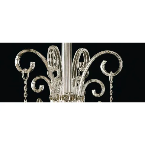 Candelabru Cristale, Sticla, Bohemia, E14, EL010411403, Crystal