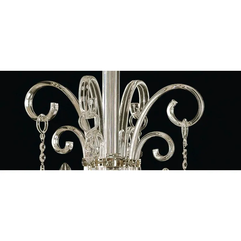 Candelabru Cristale, Sticla, Bohemia, E14, EL010411403, Crystal